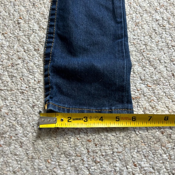 True Religion Skinny Jeans With Flaps Womens 28 Low Rise Blue Denim Dark Wash - Picture 12 of 13